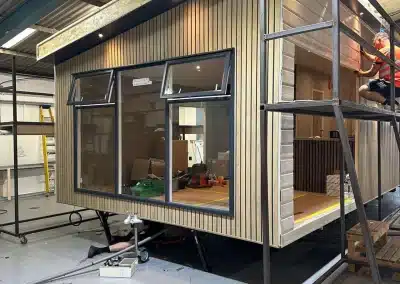 Chalet met lessenaardak