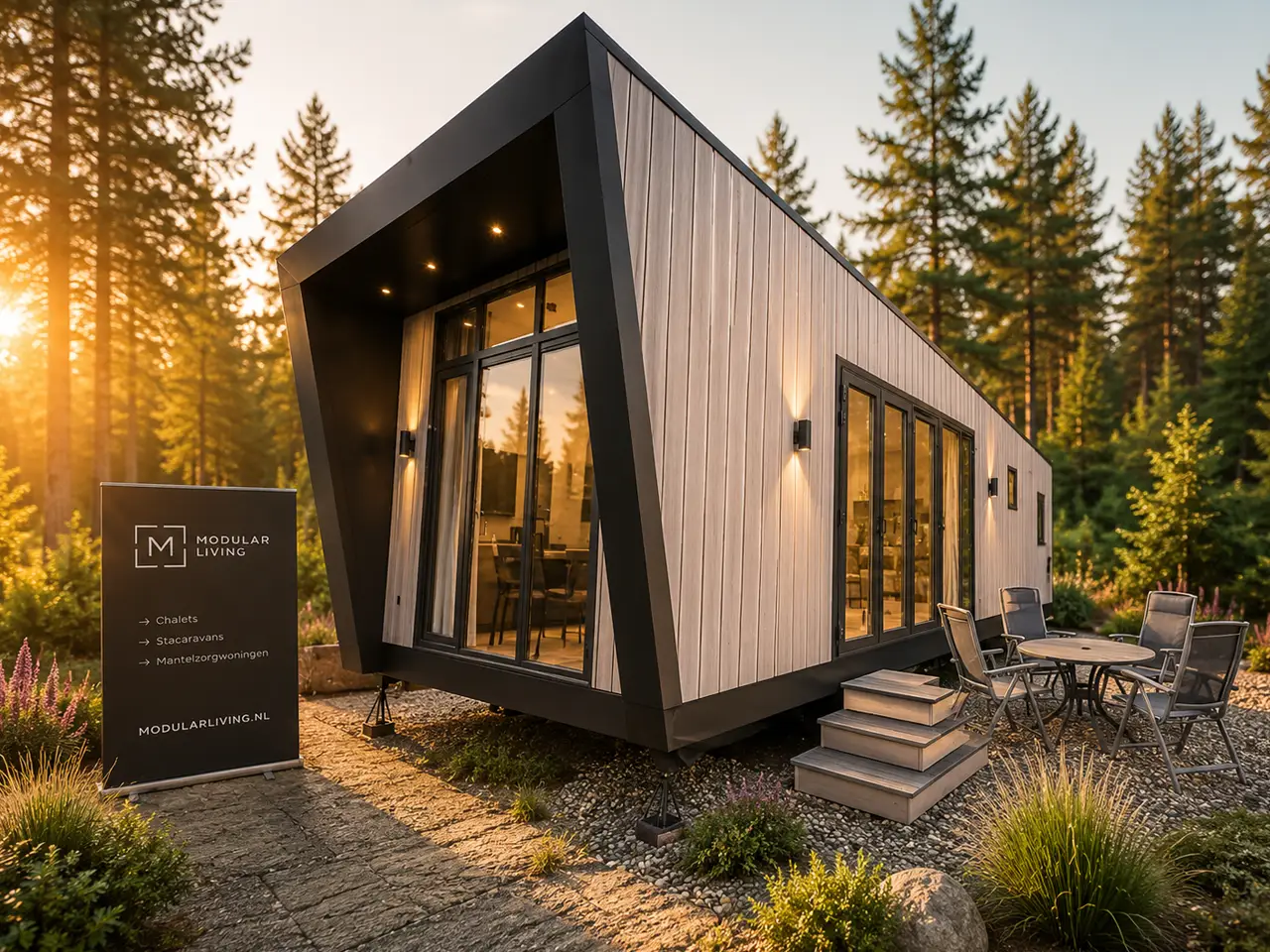 Just Nature chalet, stacaravan en recreatiewoning van Modular Living Just Nature chalet, stacaravan en recreatiewoning van Modular Living